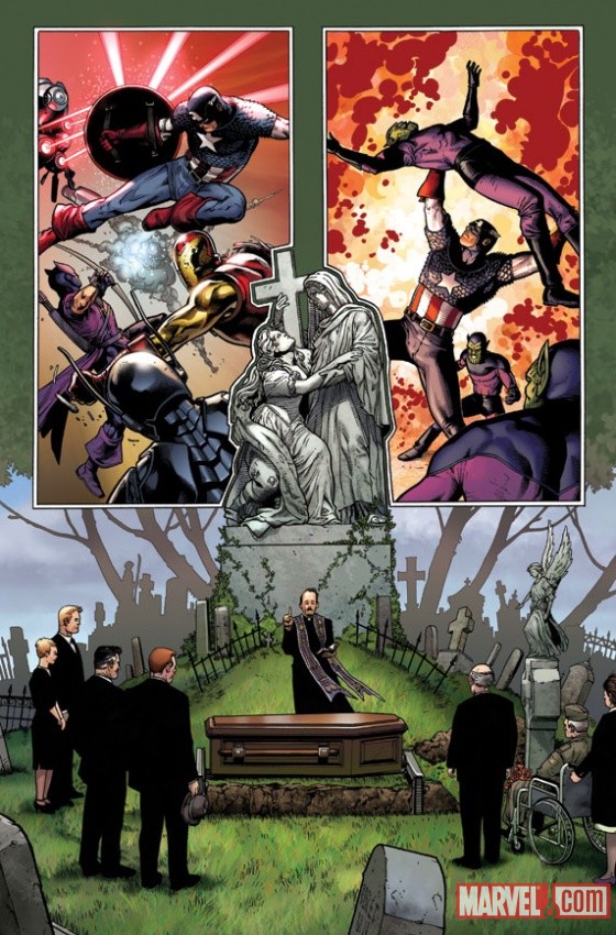 Captain America (2011) #1 preview art by Steve McNiven