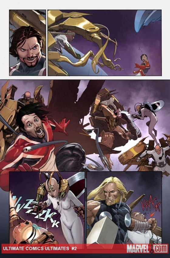 Ultimate Comics Ultimates #2 preview art by Esad Ribic