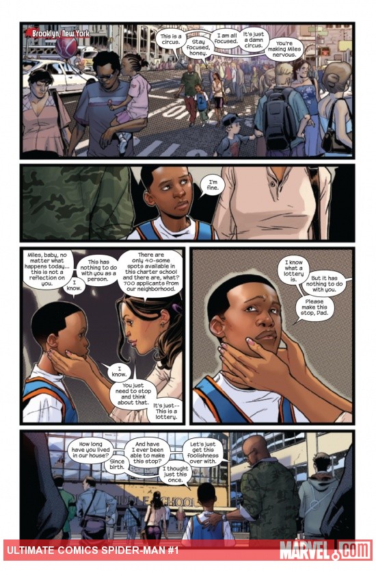 Ultimate Comics Spider-Man (2011) #1 preview page by Sara Pichelli