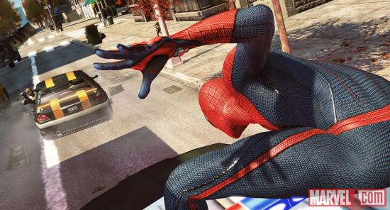 Spidey swinging into action in The Amazing Spider-Man video game