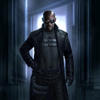 Nick Fury concept art by Andy Park from Marvel's The Avengers