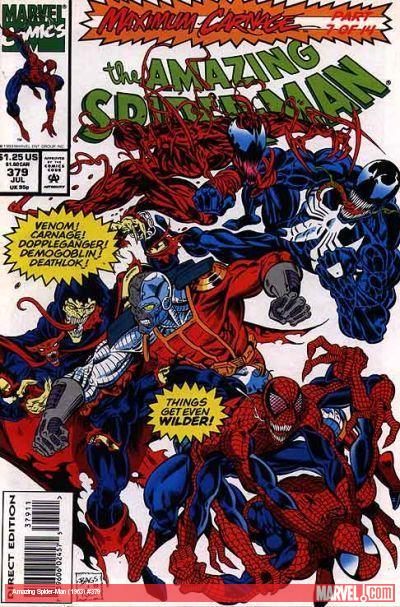 Amazing Spider-Man #379 cover by Mark Bagley