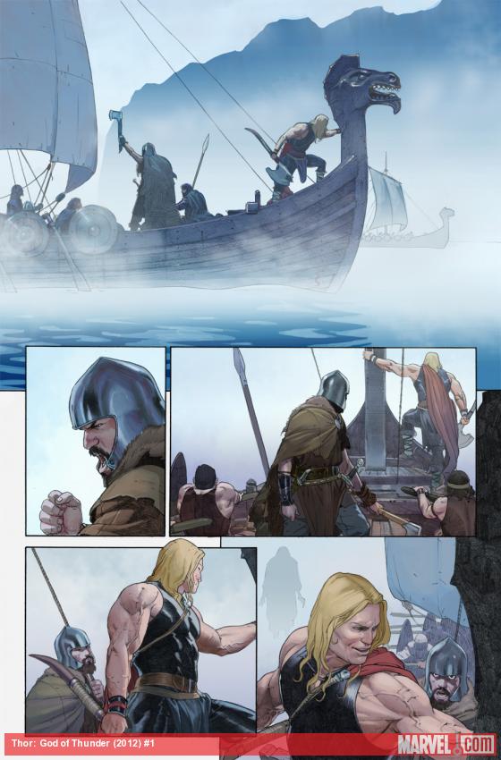 Thor: God of Thunder preview art by Esad Ribic