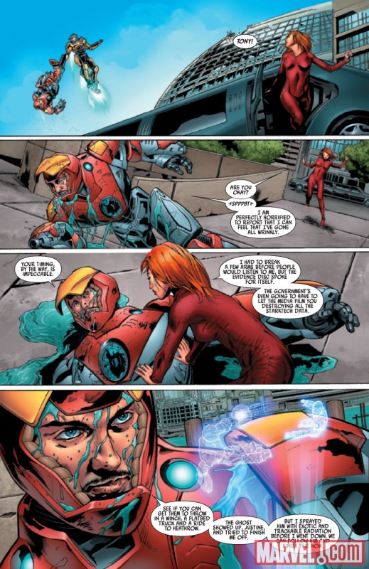 ULTIMATE COMICS ARMOR WARS #4 Art by Steve Kurth