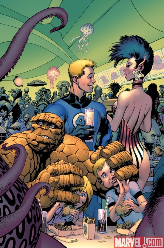 FANTASTIC FOUR #573 cover by Alan Davis