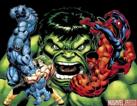 INCREDIBLE HULK #600 wraparound variant cover by Ed McGuinness