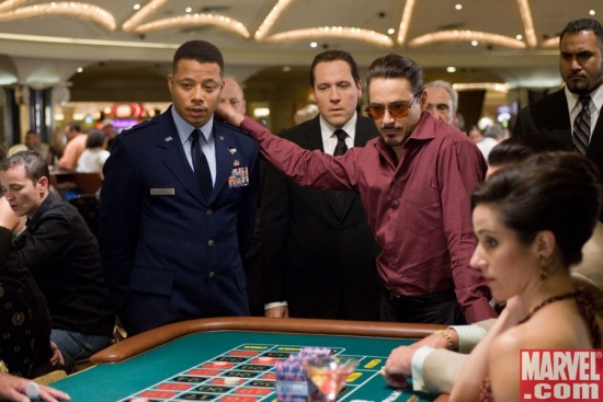 James Rhodes and Tony Stark at the roulette table
