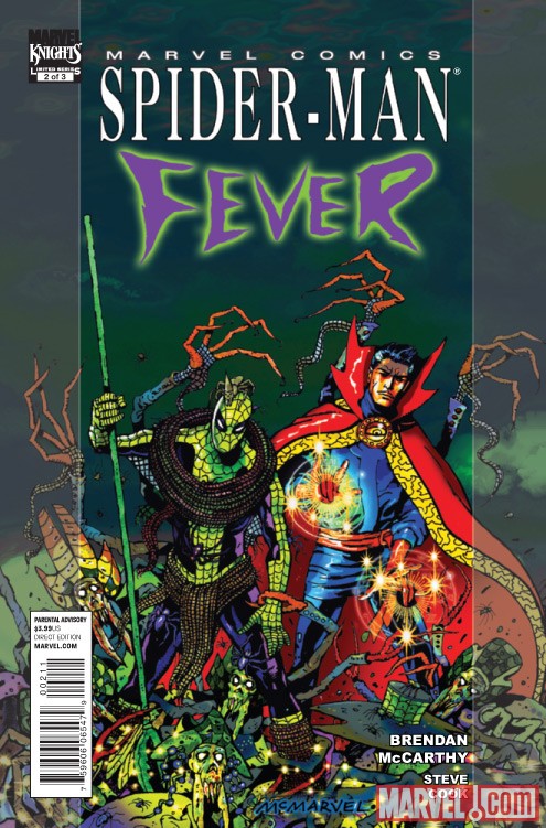 SPIDER-MAN: FEVER #2 cover by Brendan McCarthy
