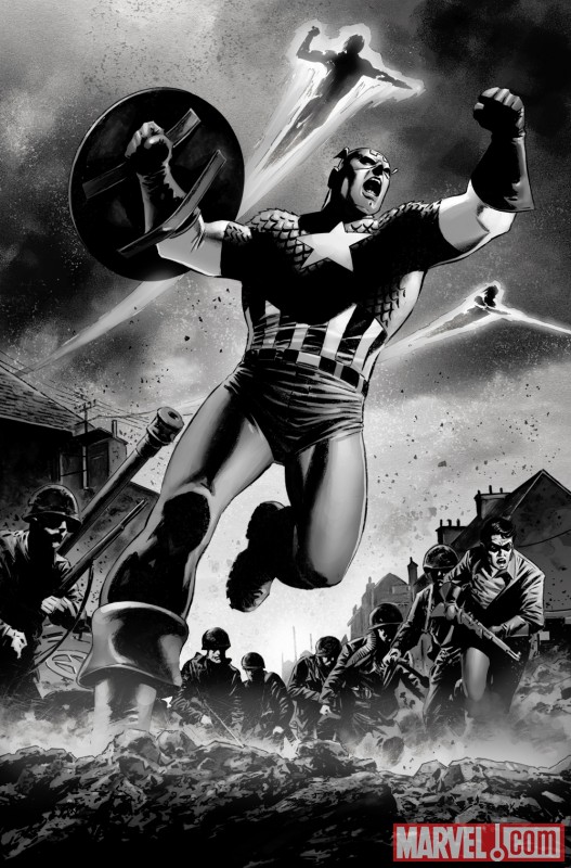 Image Featuring Captain America, The Winter Soldier, Human Torch (Jim Hammond)