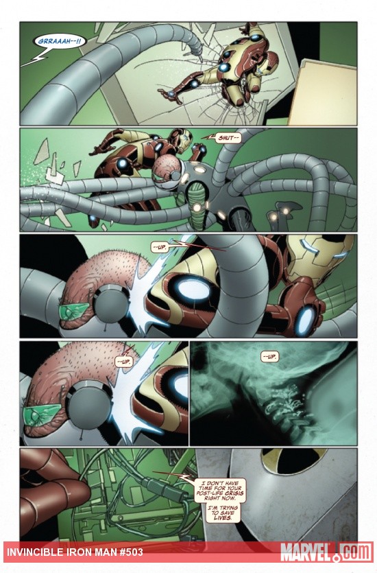 Invincible Iron Man #503 preview art by Salvador Larroca