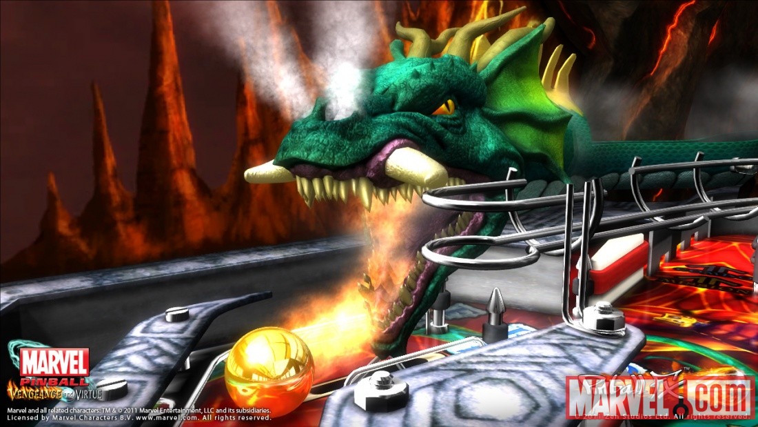Marvel Pinball: Vengeance & Virtue Thor table screenshot
