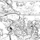 WAR MACHINE #10 inked preview art by Allan Jefferson & Nelson Pereira
