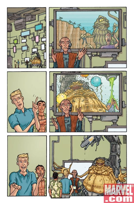ASTONISHING TALES: MOJOWORLD #2 art by Nick Pitarra and Jonathan Hickman