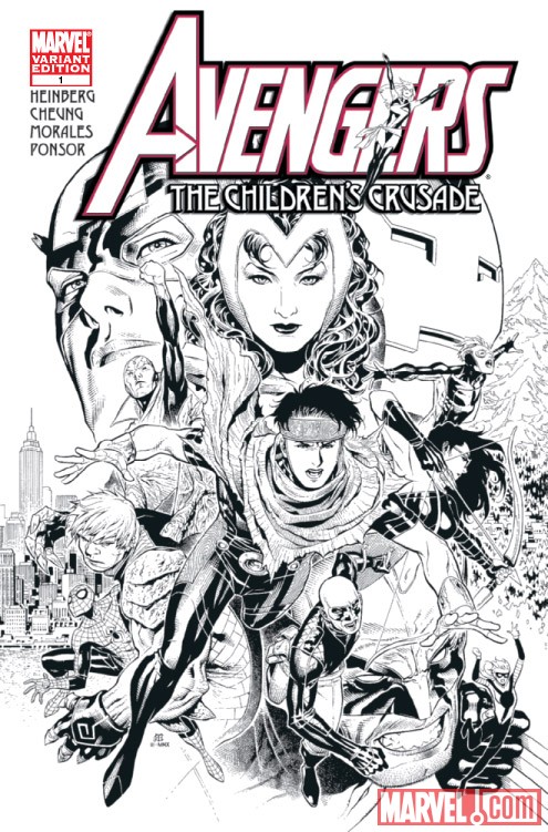 AVENGERS: THE CHILDREN'S CRUSADE #1 sketch variant cover by Jim Cheung