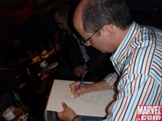 Terry Moore (RUNAWAYS and SPIDER-MAN LOVES MARY JANE writer) sketches for charity