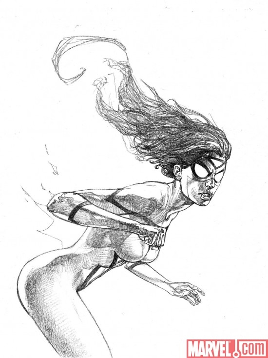 Spider-Woman art by Alex Maleev
