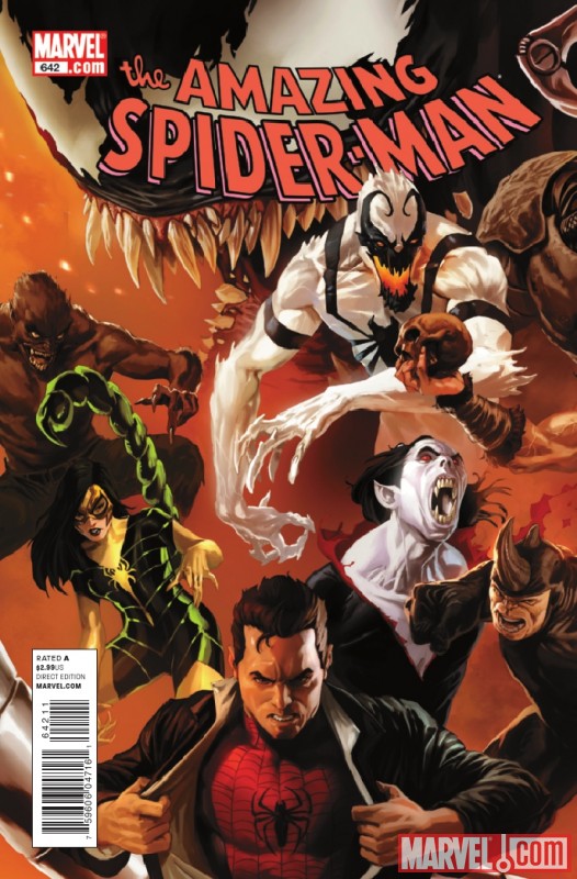 Image Featuring Venom (Mac Gargan), Scorpion (Carmilla Black), Morbius, Rhino, Spider-Man