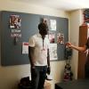 Actor Michael K. Williams, his son Elijah Williams with Marvel Editor-in-Chief Axel Alonso