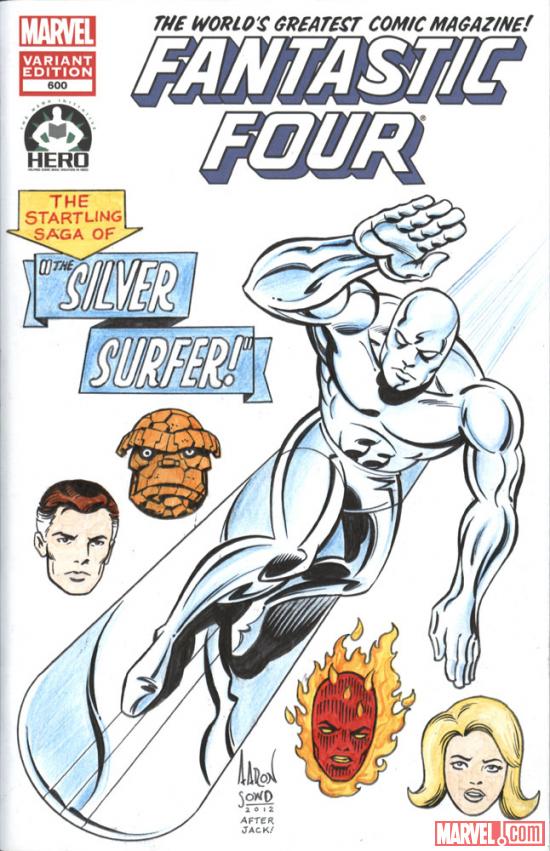 Fantastic Four #600 Hero Initiative variant cover by Aaron Sowd