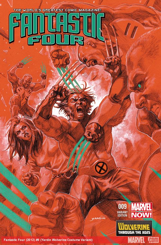 Fantastic Four (2012) #9 (Yardin Wolverine Costume Variant)