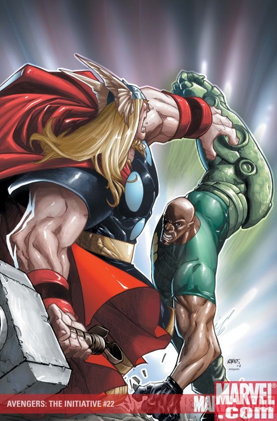 AVENGERS: THE INITIATIVE #22 cover by Humberto Ramos