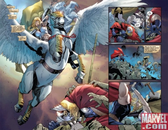 THOR: MAN OF WAR #1, pages 6-7