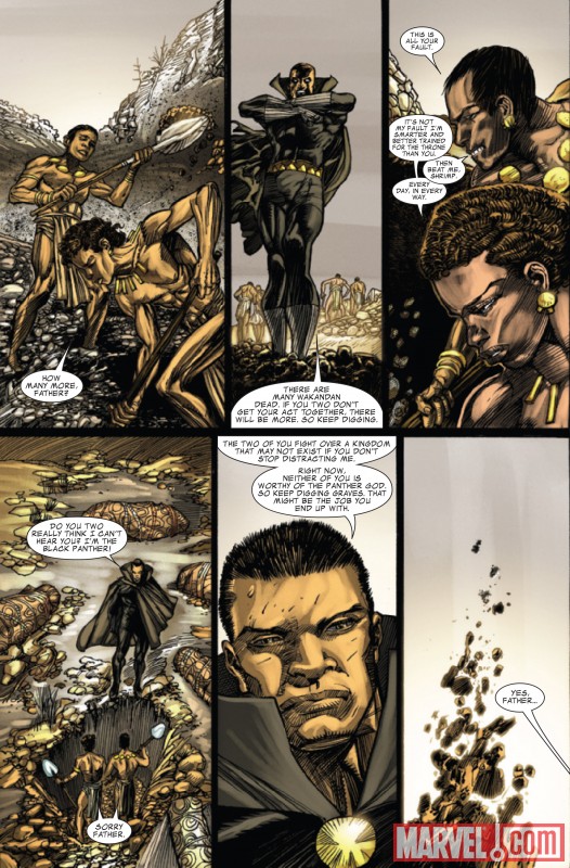 CAPTAIN AMERICA/BLACK PANTHER: FLAGS OF OUR FATHERS #3 preview art by Denys Cowan