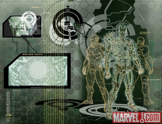 INVINCIBLE IRON MAN #500 art by Salvador Larroca