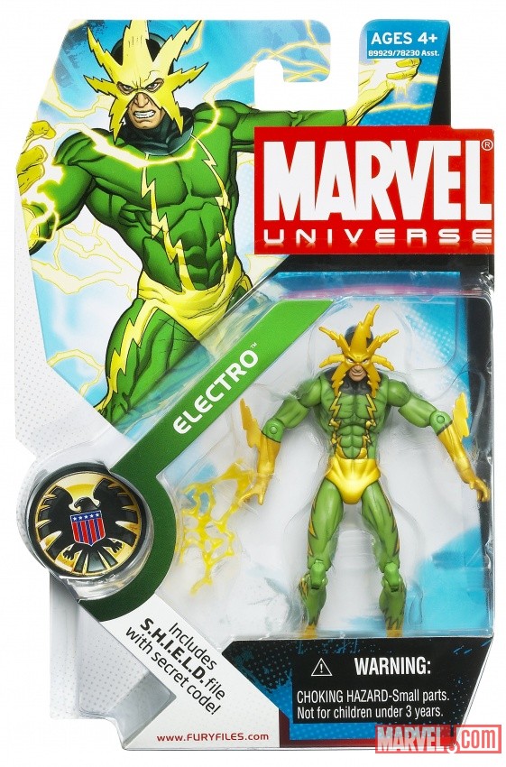 Electro 3 3/4 Inch Marvel Universe Action Figure from Hasbro, Wave 5