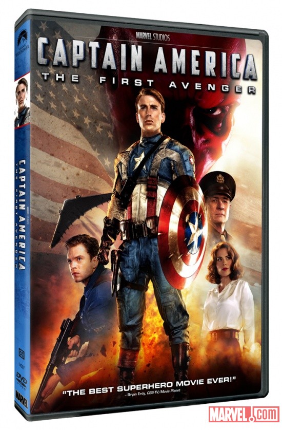 Captain America: The First Avenger DVD box art