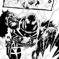 Venom (2011) #16 inked preview art by Lan Medina