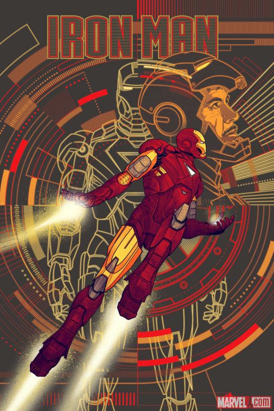 Marvel’s The Avengers Iron Man poster by Kevin Tong for Mondo (Variant)