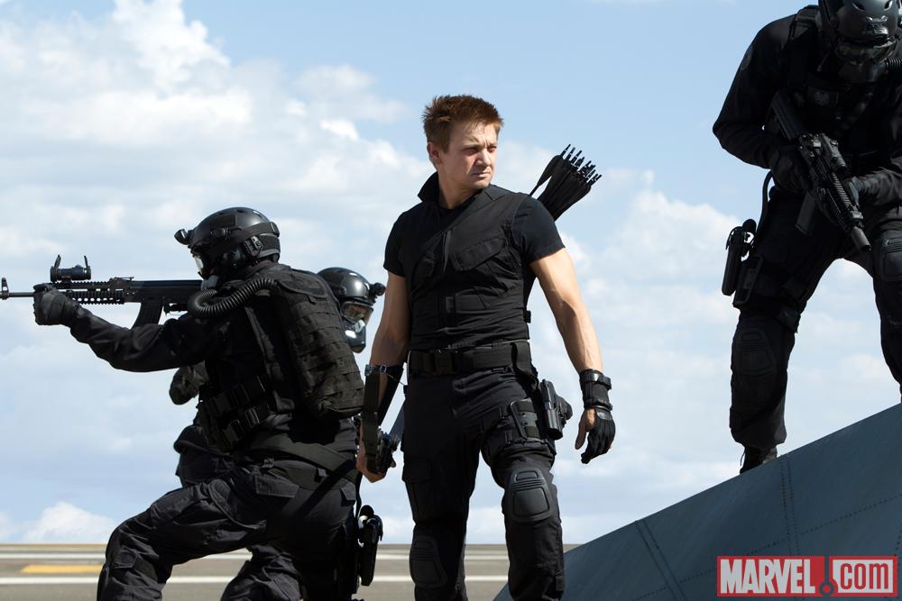 Jeremy Renner stars as Hawkeye in Marvel's The Avengers