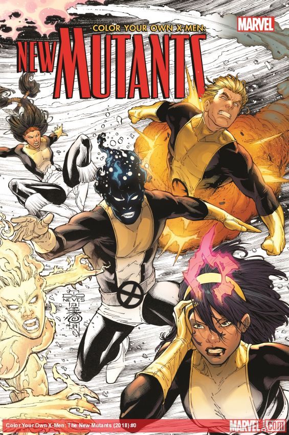Color Your Own X-Men: The New Mutants (Trade Paperback)
