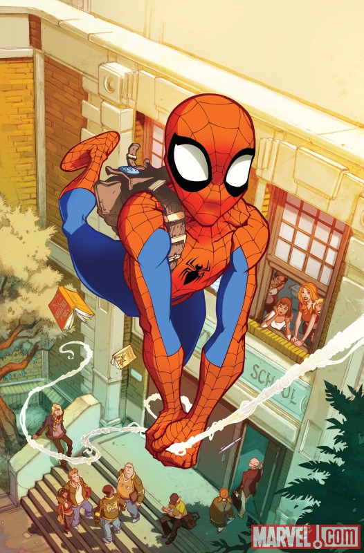 Marvel Adventures Spider-Man (2010) #1 cover by Karl Kerschl