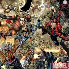 A spread from SECRET INVASION #7 by Leinil Francis Yu