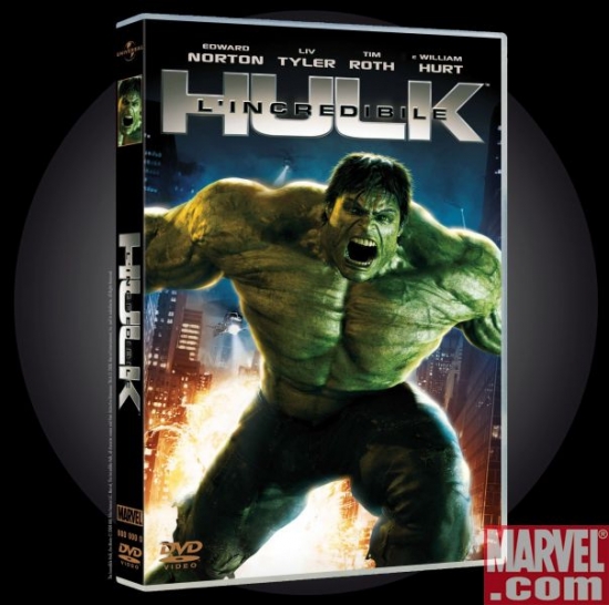 "The Incredible Hulk" DVD Packaging