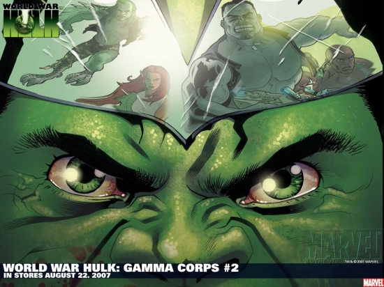 World War Backgrounds. World War Hulk: Gamma Corps