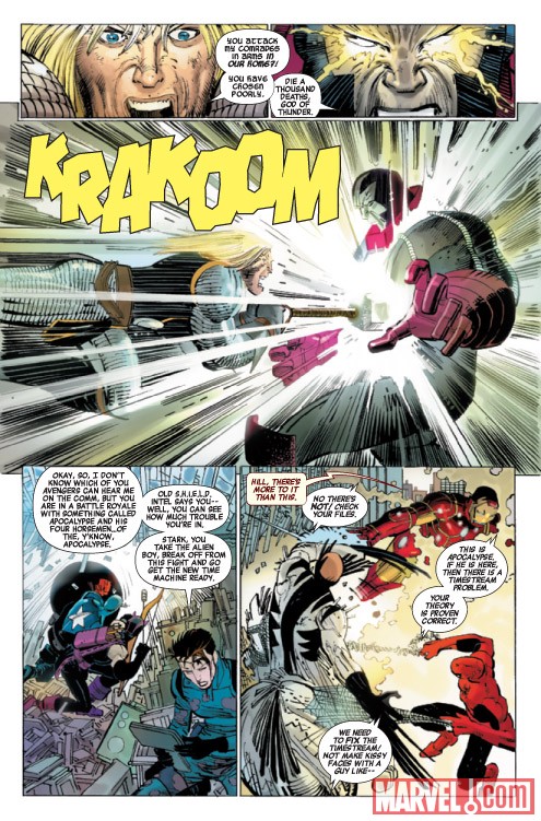 AVENGERS #3 preview art by John Romita Jr.