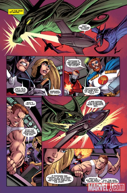 DARKSTAR AND THE WINTER GUARD #3 preview art by Steve Ellis