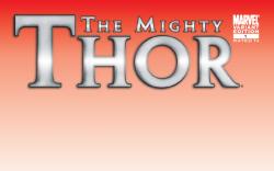The Mighty Thor #1 blank variant cover