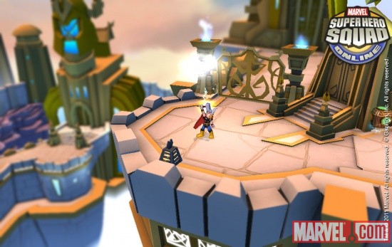 Screenshot of Classic Thor from Super Hero Squad Online