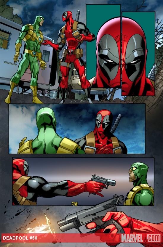 Deadpool (2008) #50 preview art by Carlo Barberi