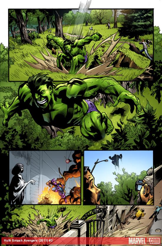 Hulk Smash Avengers #3 preview art by Karl Moline