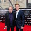 Stellan Skarsgard and Alexander Skarsgard on the Avengers red carpet