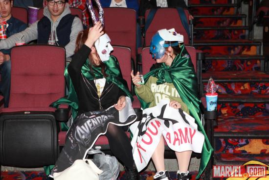 "Marvel's The Avengers" fans dressed up as their favorite Avenger during a special event in Seoul