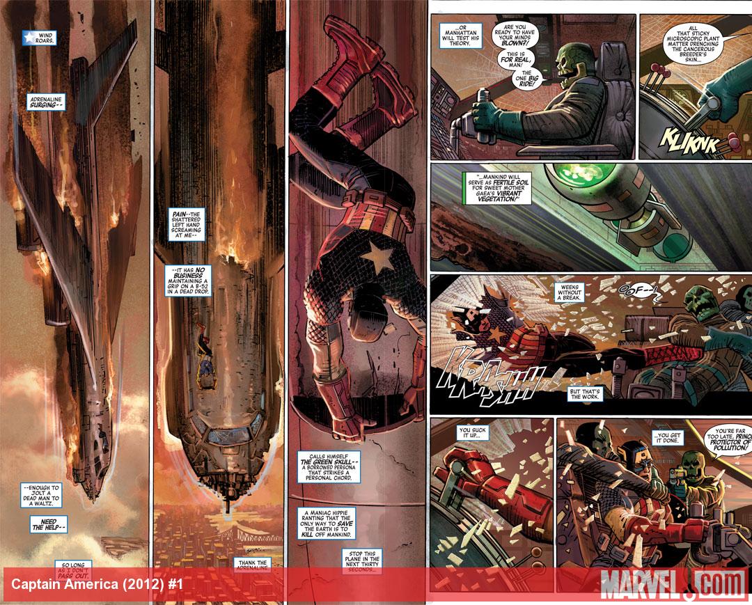 Captain America (2012) #1 preview art by John Romita Jr.