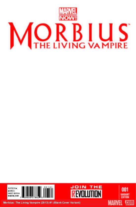MORBIUS: THE LIVING VAMPIRE 1 BLANK COVER VARIANT (NOW, INTERIORS ONLY)