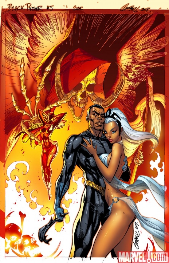 BLACK PANTHER #5 cover by J. Scott Campbell