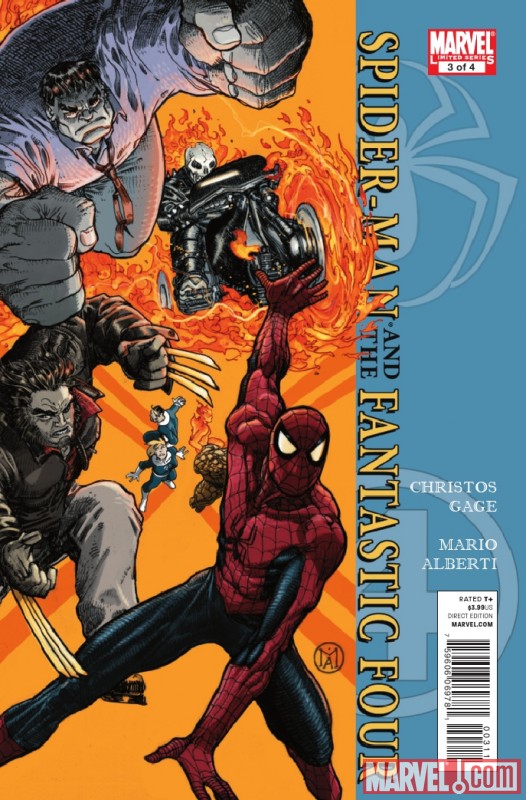 SPIDER-MAN/FANTASTIC FOUR #3 cover by Marco Alberti